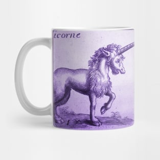 Monoceros Licorne Antique Engraving Mug